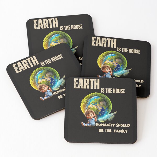 Item preview, Cute Earth and Boy – Humanity Quote Art designed and sold by Pallavii.