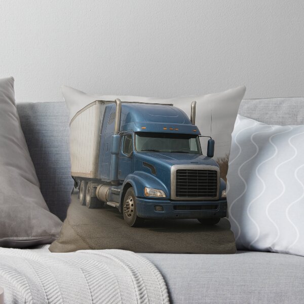 Item preview, Blue Semi-Truck on a Highway designed and sold by MKCreations2025.