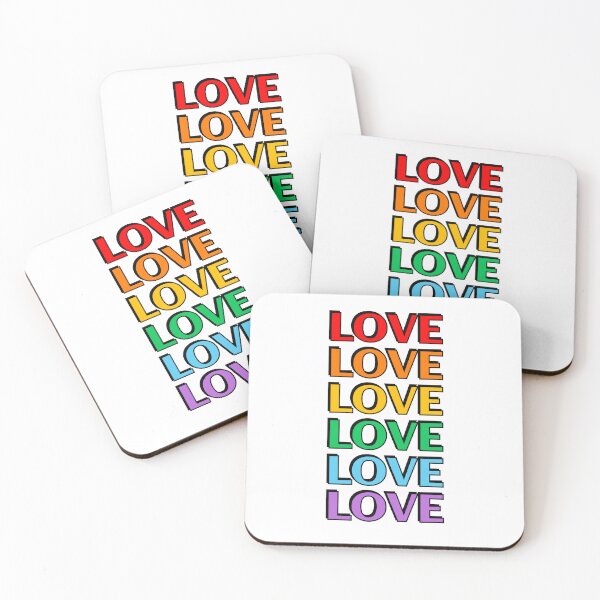 Item preview, Love 6 rainbow colors gay pride LGBTQ designed and sold by Inspirationmotivation.