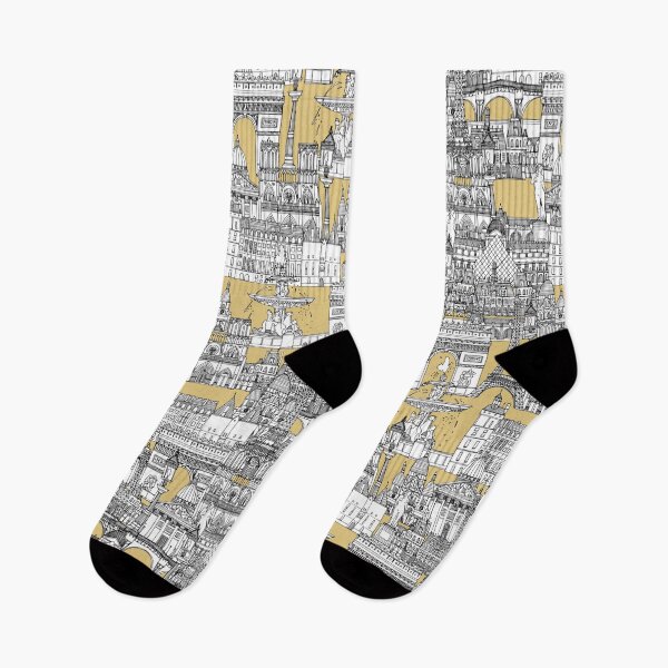 Item preview, Paris toile gold designed and sold by scrummy.