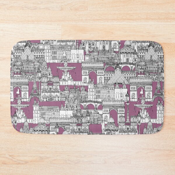 Item preview, Paris toile raspberry designed and sold by scrummy.