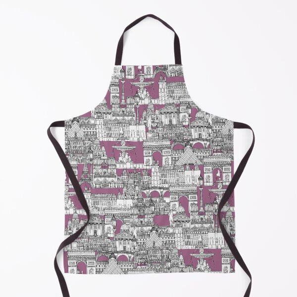 Item preview, Paris toile raspberry designed and sold by scrummy.