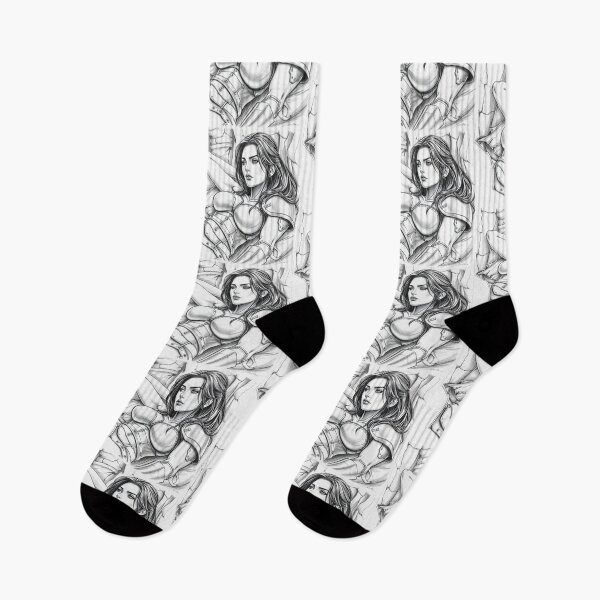 Item preview, Resting Warrior woman in armor fantasy art designed and sold by Vintage Designs +.