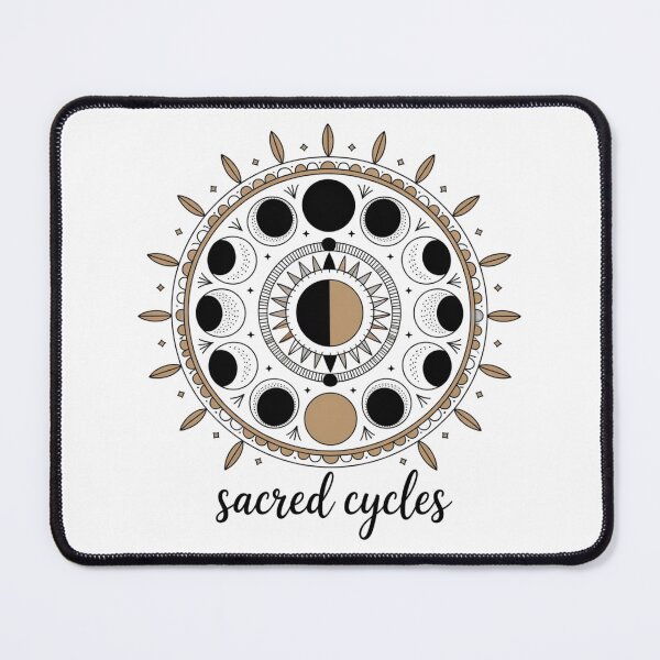 Item preview, Sacred Cycles – Boho Lunar Phases Mandala Art designed and sold by ArtByYunus.