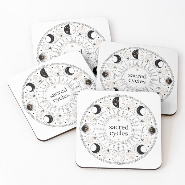 Item preview, Sacred Cycles – Boho Lunar Phases Mandala Art designed and sold by ArtByYunus.