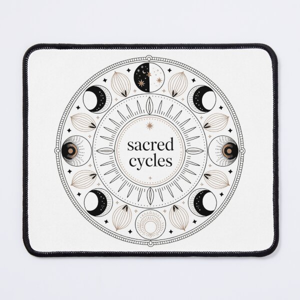 Item preview, Sacred Cycles – Boho Lunar Phases Mandala Art designed and sold by ArtByYunus.