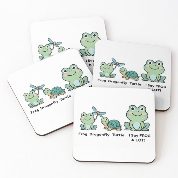 Item preview, Frog Dragonfly Turtle - I say FROG A Lot designed and sold by LewpyG.