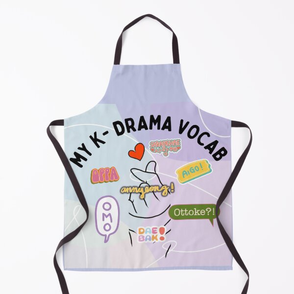 Item preview, My K-Drama Vocab – Cute Korean Drama Phrases Fan Art designed and sold by KomoFrames.