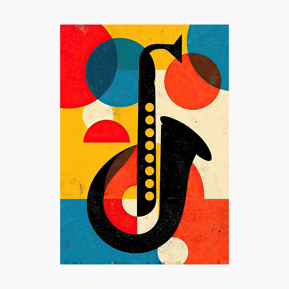Vintage Jazz Club Inspired Graphic Art