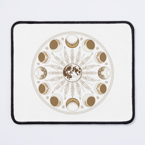 Item preview, Sacred Cycles – Boho Lunar Phases Mandala Art designed and sold by ArtByYunus.