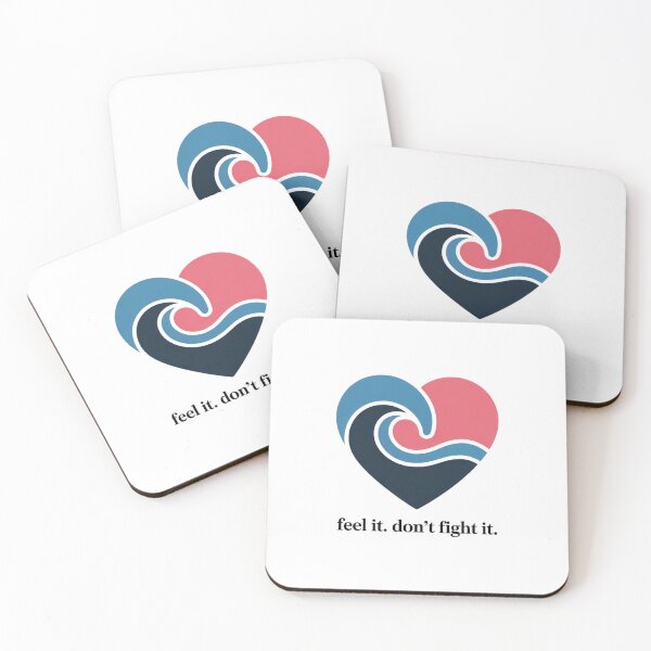 Item preview, Feel It Don't Fight It – Heart Wave Emotional Art designed and sold by ArtByYunus.
