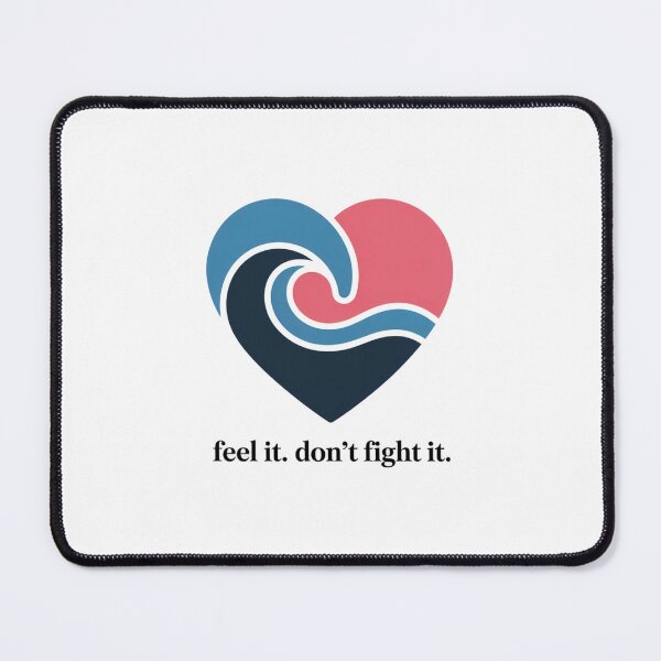 Item preview, Feel It Don't Fight It – Heart Wave Emotional Art designed and sold by ArtByYunus.