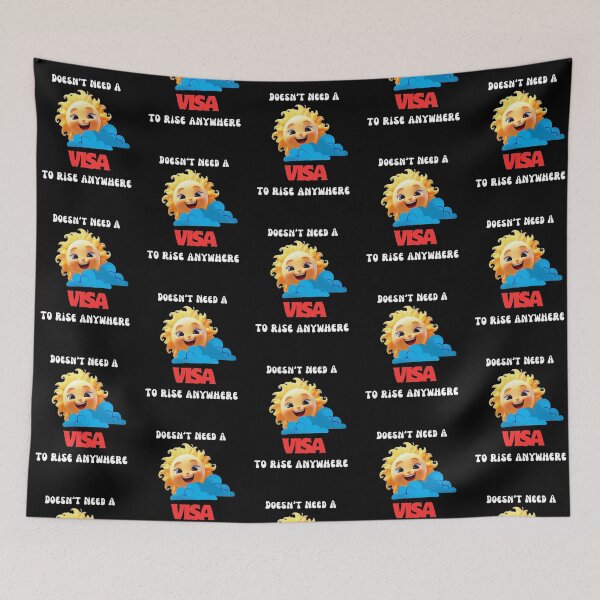 Item preview, Smiling Sun – No Visa Needed Quote Art designed and sold by Pallavii.