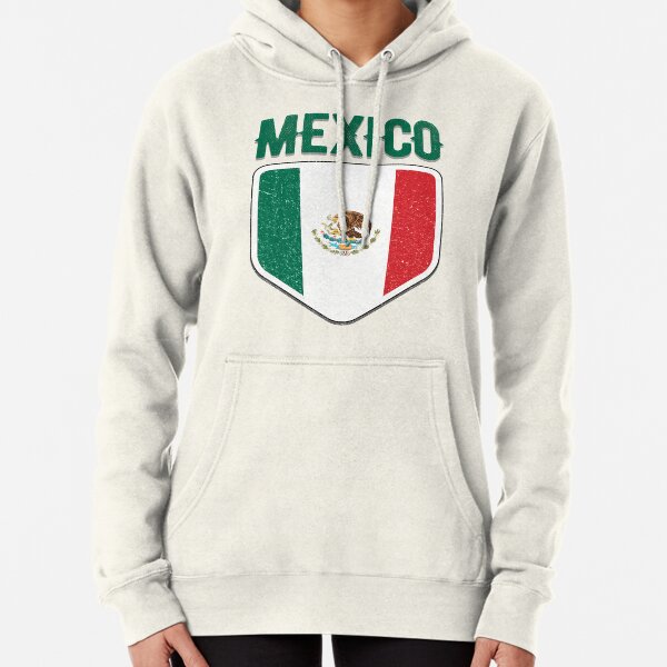 Mexico Flag Crest Mexican National Soccer Football Sports Pride Hoodie Pullover