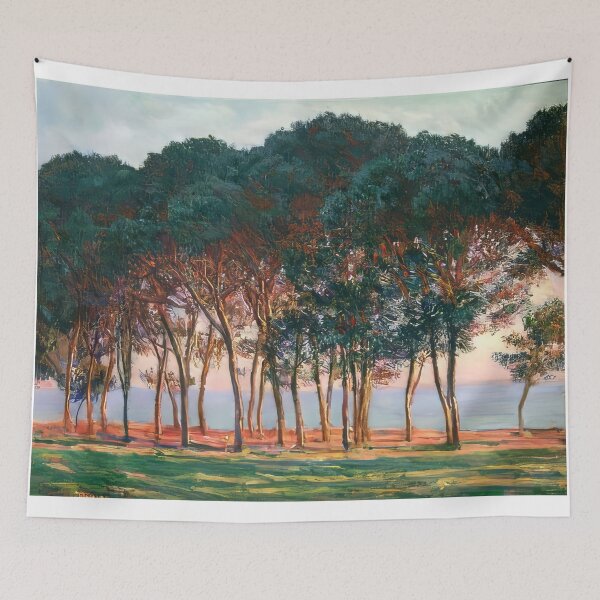 Item preview, Under the Pine Trees at the End of the Day   1888 by Claude Monet designed and sold by GabyddAlessandr.