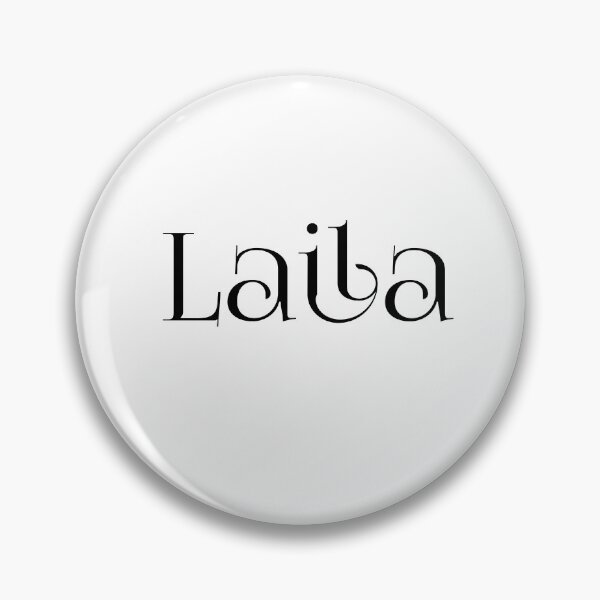 Item preview, Laila – Elegant Arabic Name in Black Foglight Font for Light Shirts designed and sold by Simplty.