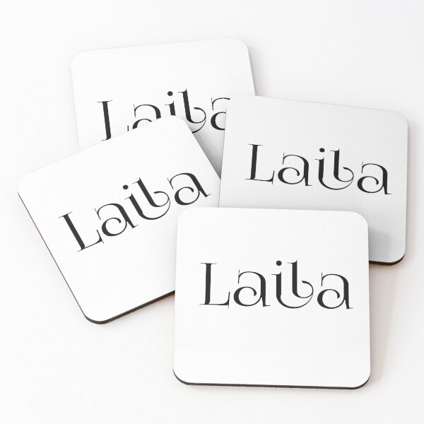 Item preview, Laila – Elegant Arabic Name in Black Foglight Font for Light Shirts designed and sold by Simplty.
