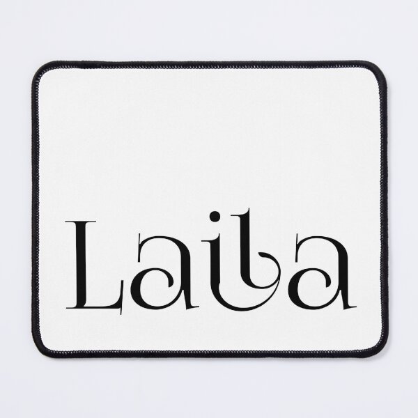 Item preview, Laila – Elegant Arabic Name in Black Foglight Font for Light Shirts designed and sold by Simplty.