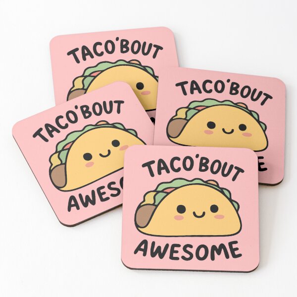 Item preview, Cute Taco Pun - Taco 'Bout Awesome Funny Design designed and sold by graphicnew.