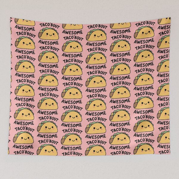 Item preview, Cute Taco Pun - Taco 'Bout Awesome Funny Design designed and sold by graphicnew.
