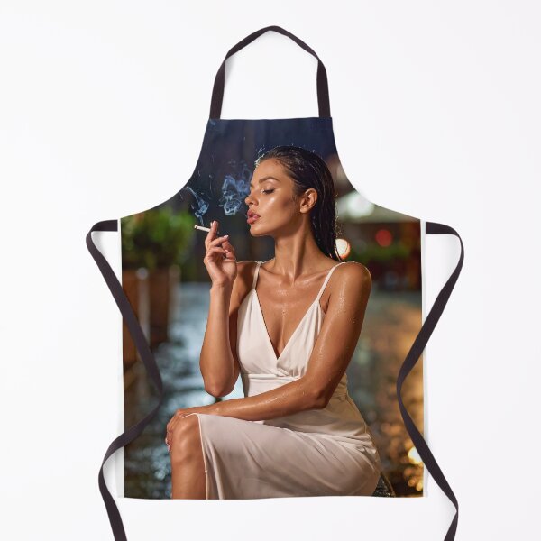 Item preview, Mysterious Night Beauty – Elegant Woman in White Dress with Film Noir Aesthetic designed and sold by LMV-Studio.