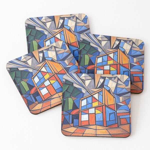 Item preview, Phichit Train Station Cubist Abstract Art designed and sold by PolyVision Siam Studio.