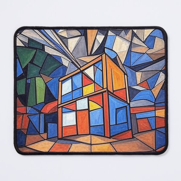 Item preview, Phichit Train Station Cubist Abstract Art designed and sold by PolyVision Siam Studio.
