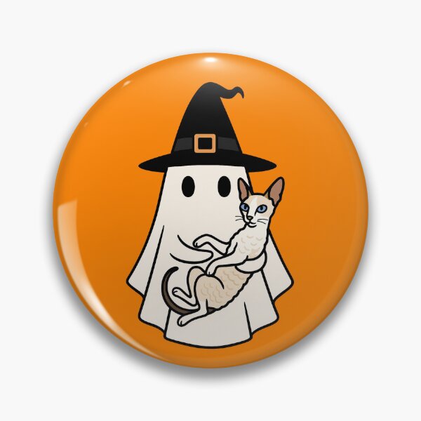Item preview, Cornish Rex Cat Halloween Ghost Witch Hat Mom Dad Kids designed and sold by FurryHavenPH.