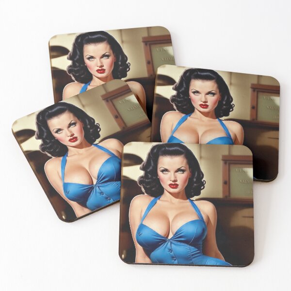 Item preview, Sexy 1940s Vintage Brunette Pin Up designed and sold by MissSaylor.