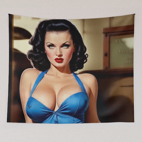 Item preview, Sexy 1940s Vintage Brunette Pin Up designed and sold by MissSaylor.
