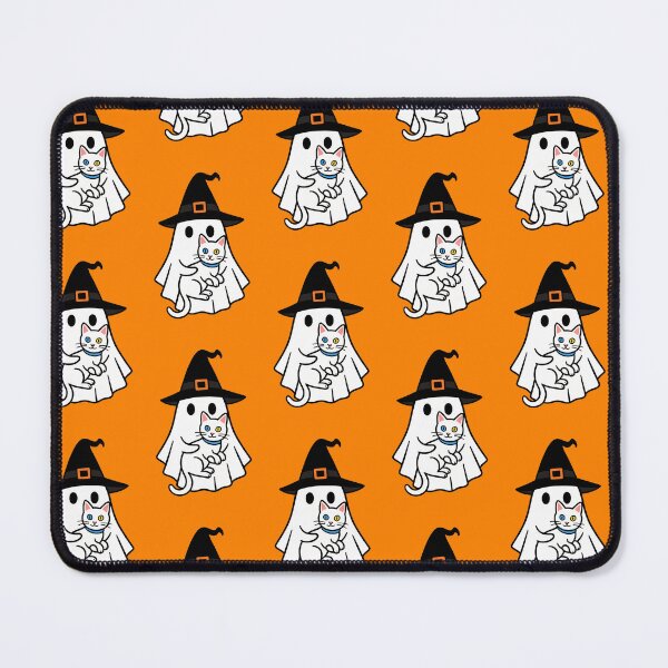 Artikelvorschau, Khao Manee Katze Halloween Geist Hexenhut Mama Papa Kinder entworfen und verkauft von FurryHavenPH.