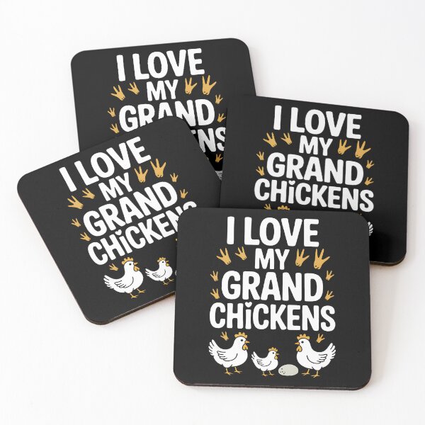 Item preview, I Love My Grand Chickens Funny Chicken Lover Grandma Grandpa designed and sold by BakeryDozen.