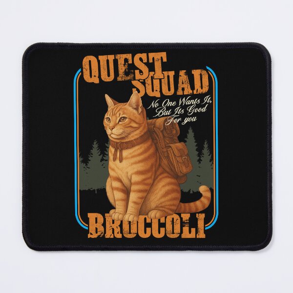 Item preview, Quest Fantasy Squad Broccoli Kitten Funny Cat designed and sold by gear-posters.