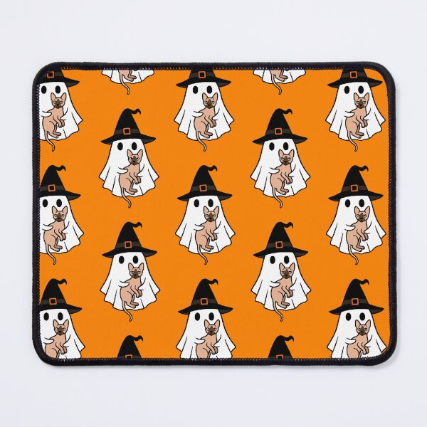 Artikelvorschau, Sphynx Katze Halloween Geist Hexenhut Mama Papa Kinder entworfen und verkauft von FurryHavenPH.