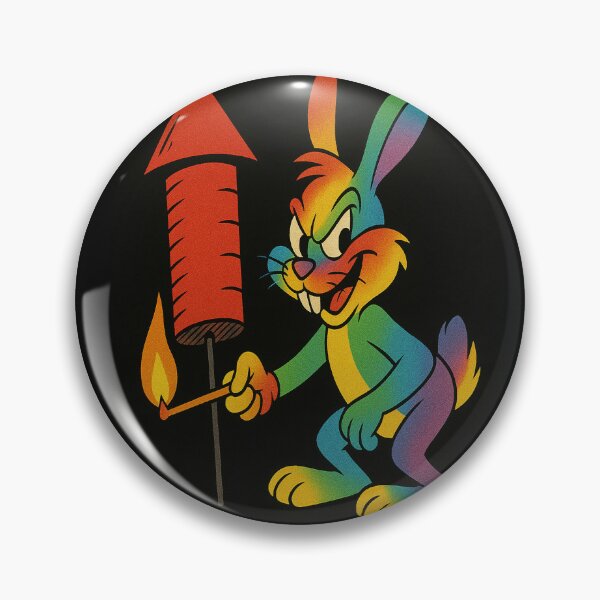 Item preview, Bunny with a firecracker designed and sold by 22nd Century Picasso.