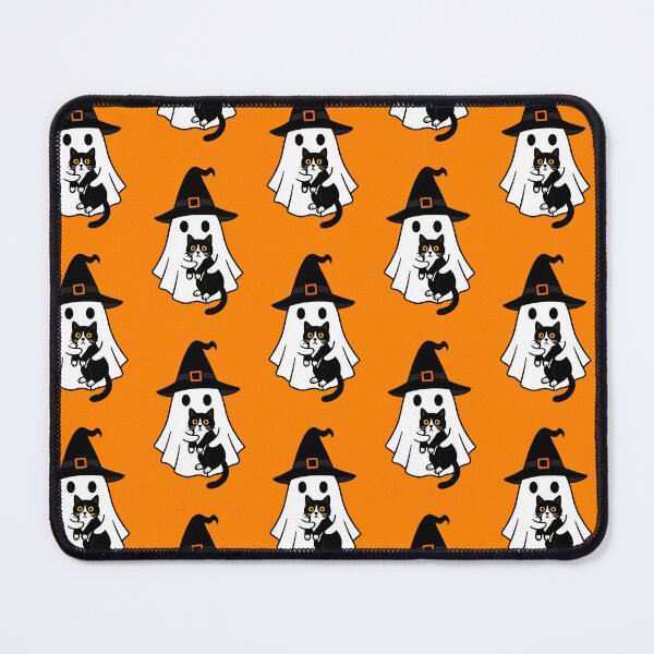 Artikelvorschau, Smoking Katze Halloween Geist Hexe Hut Mama Papa Kinder entworfen und verkauft von FurryHavenPH.