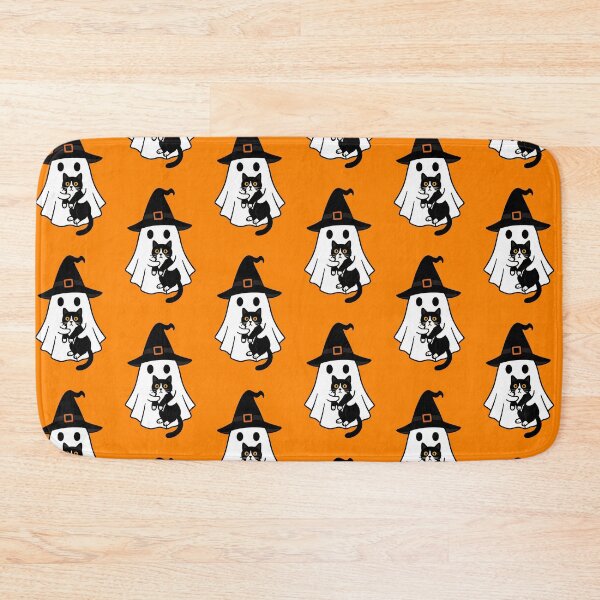 Artikelvorschau, Smoking Katze Halloween Geist Hexe Hut Mama Papa Kinder entworfen und verkauft von FurryHavenPH.