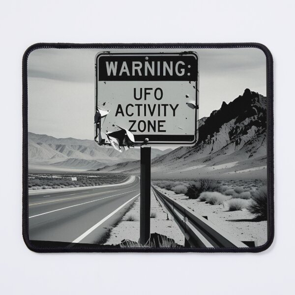 Item preview, Warning sign about UFOs – WARNING: UFO ACTIVITY ZONE designed and sold by TeeJungleStudio.