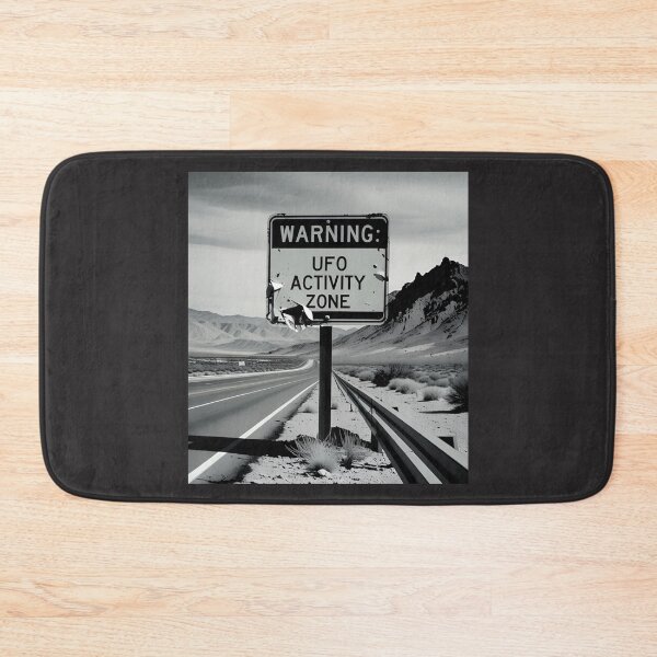 Item preview, Warning sign about UFOs – WARNING: UFO ACTIVITY ZONE designed and sold by TeeJungleStudio.