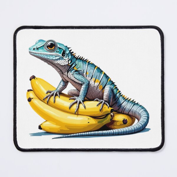 Item preview, A lizard sitting on a bunch of bananas designed and sold by DOG DESIGN.