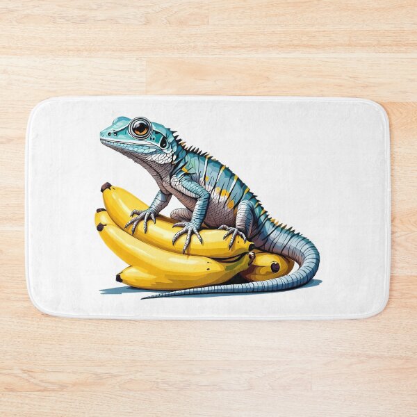 Item preview, A lizard sitting on a bunch of bananas designed and sold by DOG DESIGN.