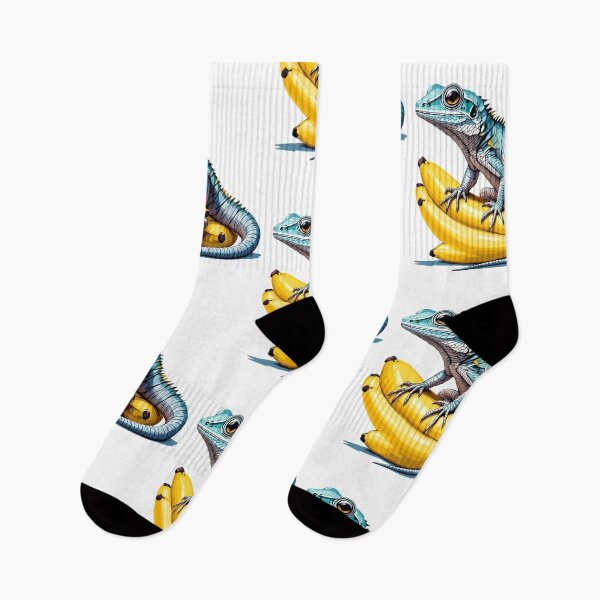 Item preview, A lizard sitting on a bunch of bananas designed and sold by DOG DESIGN.