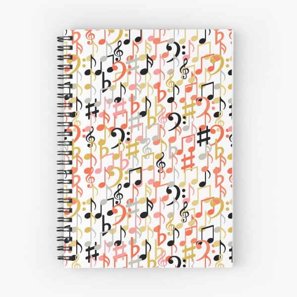 Item preview, Colorful pastel music symbols, notes on white background designed and sold by BellaRoxiell.
