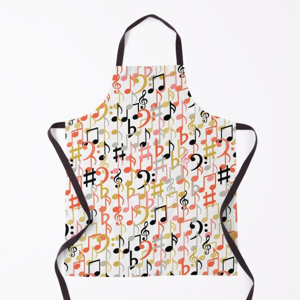 Item preview, Colorful pastel music symbols, notes on white background designed and sold by BellaRoxiell.