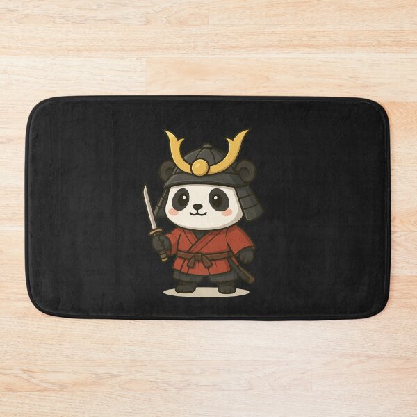 Item preview, Samurai Panda Chibi | Cute Warrior Panda in Samurai Outfit with Katana designed and sold by ColorSplash123.