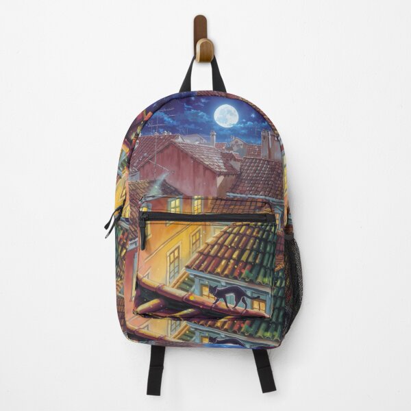 Item preview, The City at Night – Moonlit Magic on the Rooftops designed and sold by WitchPrint.
