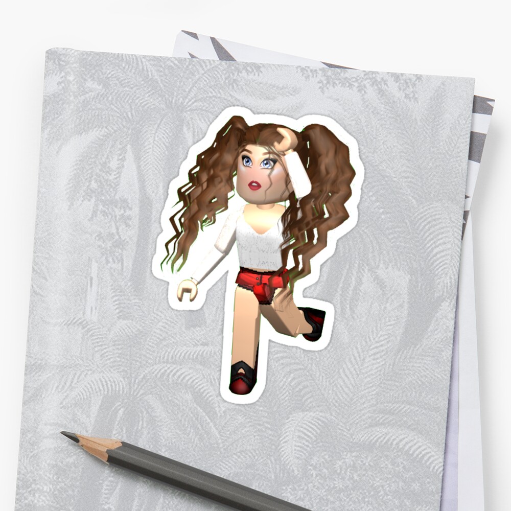 Roblox Girl Virtual Sticker By Lotuscouture Redbubble - roblox girl virtual sticker