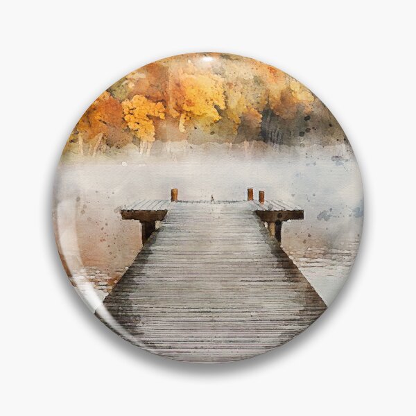 Item preview, Lakeside Mooring, Watercolour designed and sold by Graz-Photos.
