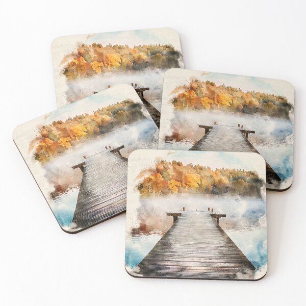 Item preview, Lakeside Mooring, Watercolour designed and sold by Graz-Photos.