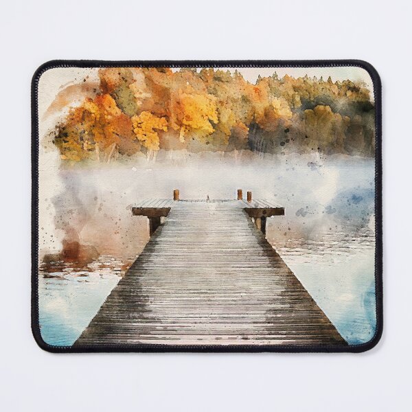Item preview, Lakeside Mooring, Watercolour designed and sold by Graz-Photos.